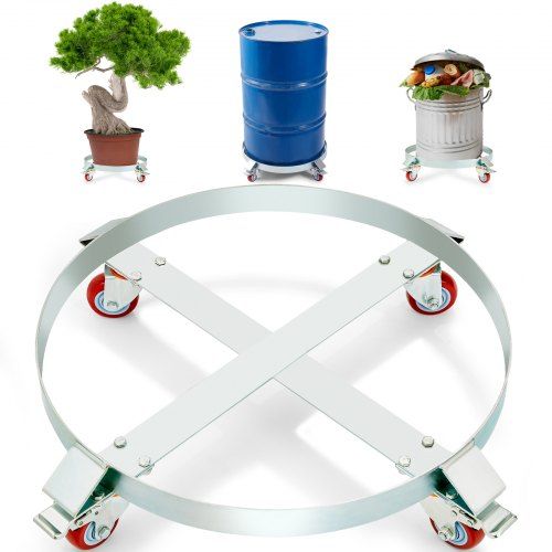 Duurzame 250 L vatenroller met 4 universele wielen – Krachtig en veilig transport voor drums en vaten