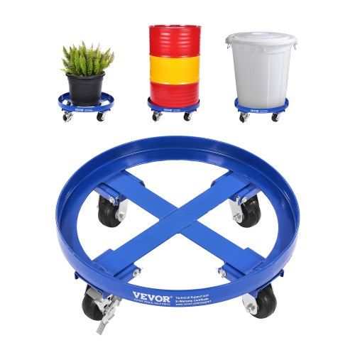 Optimale vatenwagen voor 55‑gallon vaten – 2000 lb draagvermogen en 360° manoeuvreerbaarheid