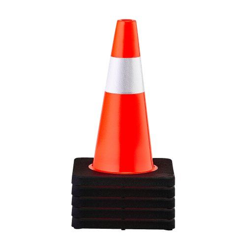 Veiligheidskegels 45 cm – Flexibel, zichtbaar en stabiel voor elke werkplek