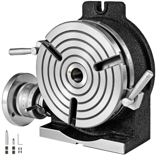 8‑inch (200 mm) horizontale‑vertikale verdeelkop voor frezen en boren – precies, robuust en veelzijdig