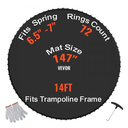 Universele Trampoline Mat – Vervangende Springmat voor Ronde Trampolines van 426 cm
