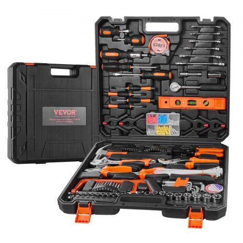 Complete 216‑delige huishoudelijke gereedschapsset – alles voor klussen en autoreparatie