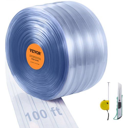 Transparant PVC‑stripgordijn 30 m – efficiënte isolatie voor magazijn, garage en schuur