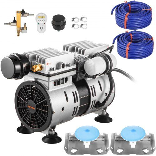 Krachtige stille vijverbeluchter 550 W – Complete set voor grote vijvers tot 3 hectare