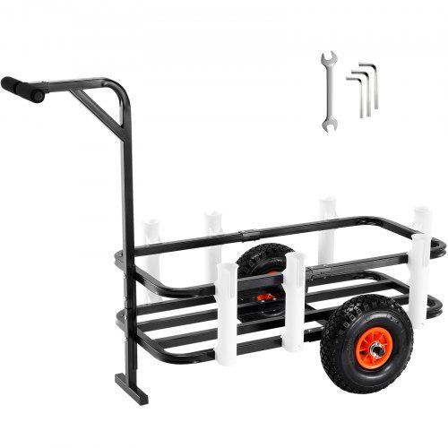 Stevige transportkar met 11‑inch rubberen wielen – ideaal voor strand, tuin en familie-uitjes