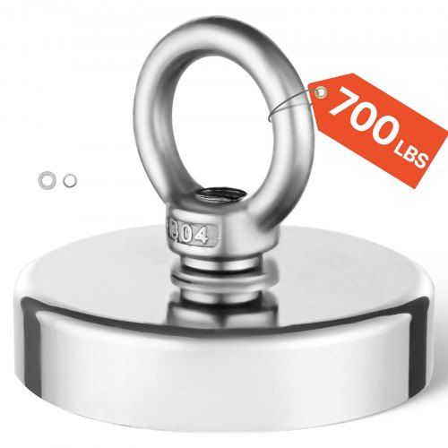 Supersterke neodymium vismagneet 700 lb – krachtige oplossing voor onderwater schattenjacht