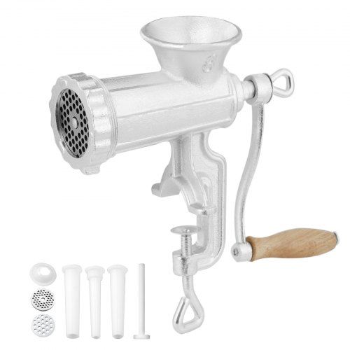 Handmatige vleesmolen met 5 mm en 8 mm snijplaten en 3 worstvulbuizen – de complete gids