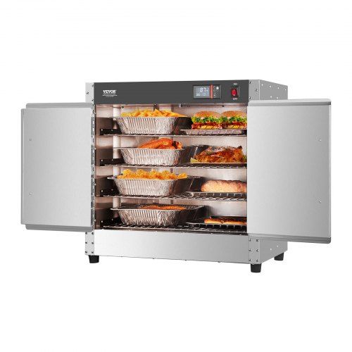 Efficiënte 4‑laags snackverwarmer met waterbak voor elk horeca‑moment