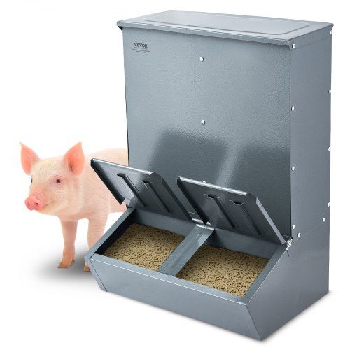 Duurzame varkensvoederautomaat 3,7 bushel – Compact, weerbestendig en veilig