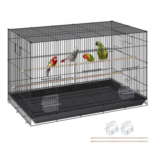 Ruime en duurzame vogelkooi voor 2‑3 middelgrote tot grote vogels