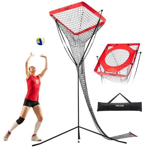 Volleybal Trainingsnet met Verstelbare Hoek en Hoogte – Draagbare Oefenoplossing voor Precisietraining