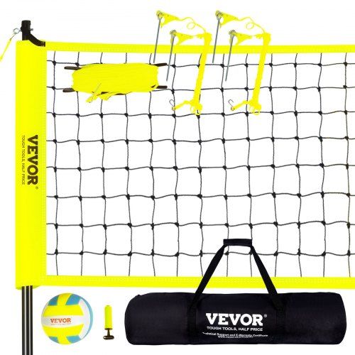 Verstelbaar, draagbaar volleybalnet voor tuin, strand en park – klaar voor elk spel