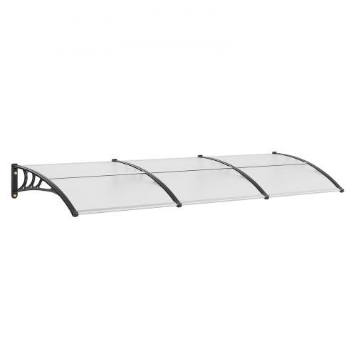 Transparante polycarbonaat luifel met UF50+ zonwering: bescherming en stijl voor elke voordeur