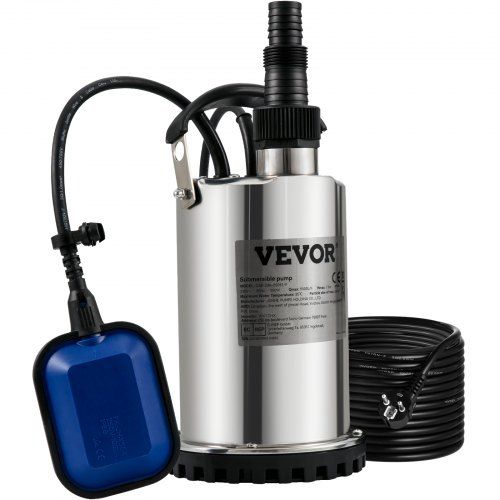 550W Dompelpomp 230V – Krachtig, Stil en Handsfree voor Zwembaden, Kelders en Vijvers