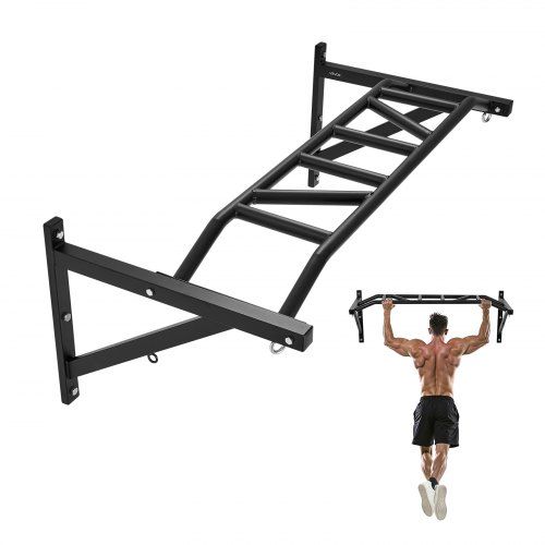 Wandgemonteerde optrekstang 127 cm – Krachttraining voor thuis en sportschool