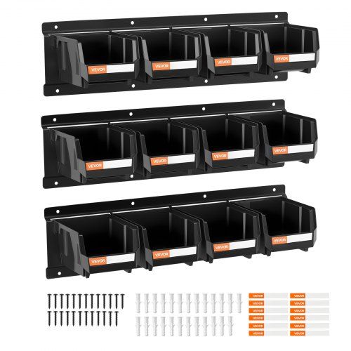 Optimale wandgemonteerde stapelboxen voor een opgeruimde werkplaats