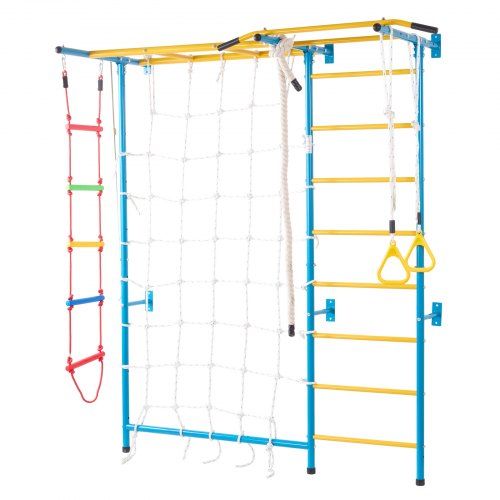 7‑in‑1 Wandklimrek voor Kinderen – Multifunctionele Gymnastiekset voor Binnen en Buiten
