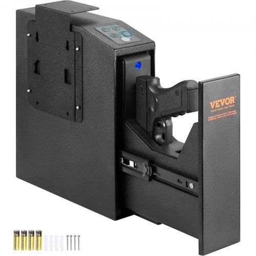 Compact wandkluis voor pistolen met vingerafdruk en LED-verlichting