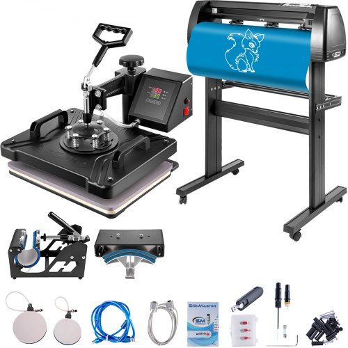 5‑in‑1 warmtepers en 870 mm vinylsnijplotter: alles voor gepersonaliseerde projecten