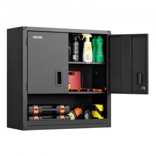 Stevige metalen wandkast 762 × 305 × 762 mm – Ruimtebesparende opslag voor garage en werkplaats
