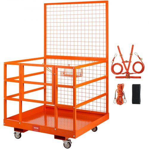 Veilig heftruckwerkplatform met 635 kg draagvermogen voor 1‑2 personen