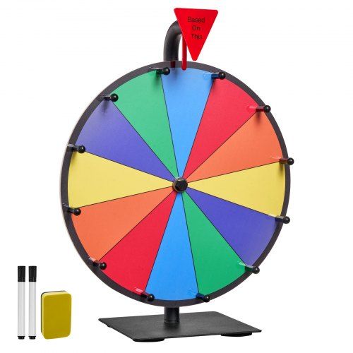 Interactief Prijzenrad van 12 inch – Perfect voor feesten, beurzen en klaslokalen