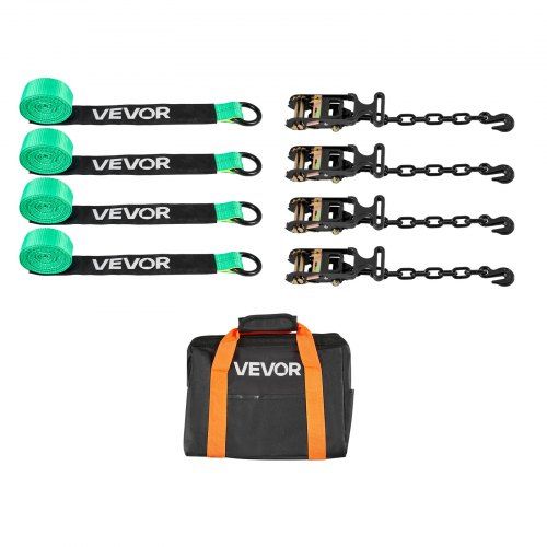 Krachtige wielbevestigingsriem set (50,8 × 3048 mm) voor veilig transport van zware voertuigen