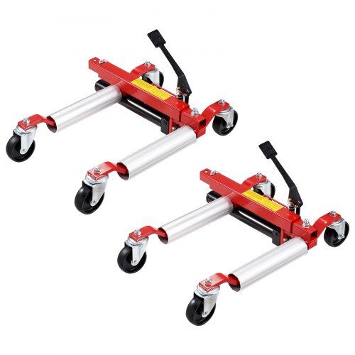 Hydraulische Wielkrik Set (2 stuks) – 680 kg per stuk, 360° draaibaar en veelzijdig voor auto, SUV en caravan