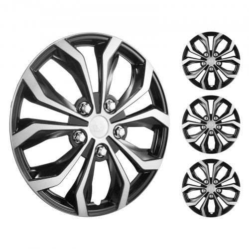 Complete Bescherming voor 15‑inch Velgen: 4‑pakket Wieldoppen met Kliksluiting