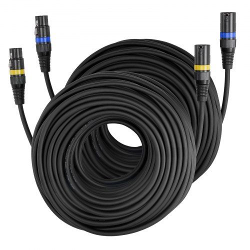 XLR-kabel 30 m, 2‑pack – robuuste, ruisvrije microfoonverbinding voor studio en podium