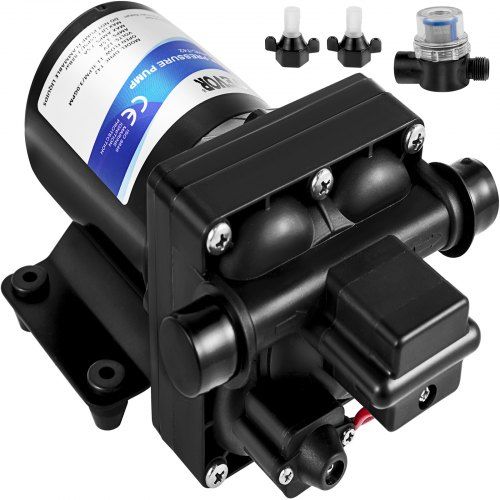 Krachtige en compacte 12 V zelfaanzuigende waterpomp voor doe‑het‑zelf en mobiel gebruik