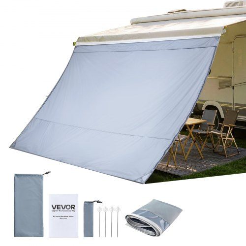 Optimale UV‑bescherming voor je camperluifel: 2 × 2,8 m zonnescherm met PU‑hoes