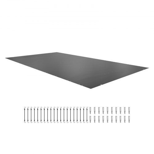 Charcoal Zwembadafdekking 4 × 8 m: Veiligheid, Besparing en Gemak voor uw Buitenzwembad