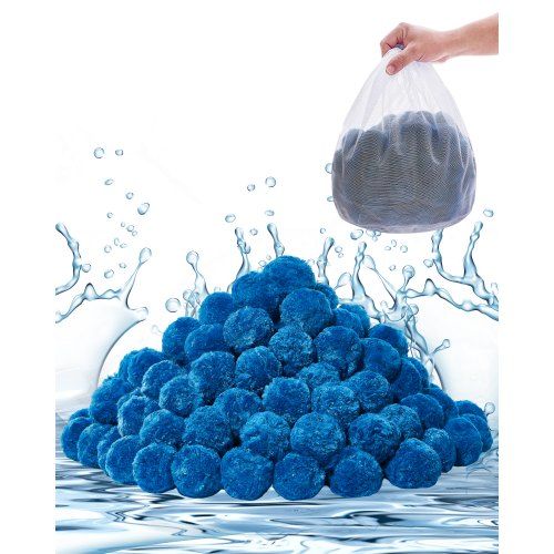 Optimale zwembadfilterballen voor kristalhelder water: vervang zand met blauwe polyestervezels